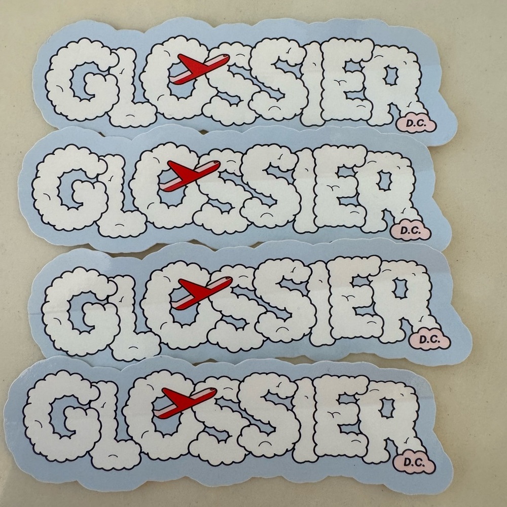 Glossier DC Cloud Logo Sticker